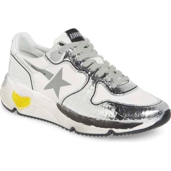 Golden Goose Shoes - *SOLD* Golden Goose Silver Running Sole Sneaker